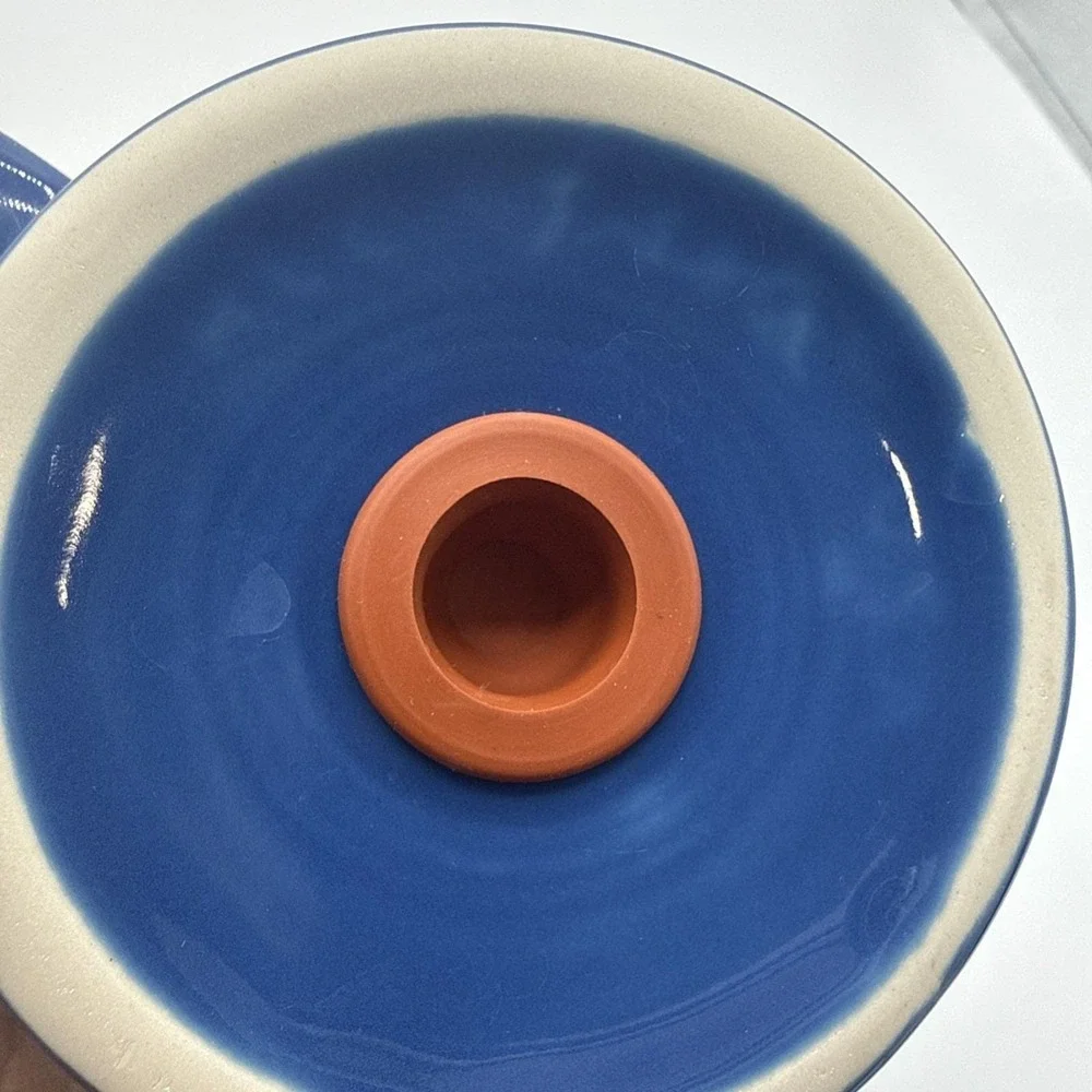 Fiestaware Rangetop Blue Salt and Pepper Shakers Set of 2 Ceramic Glazed Fiesta